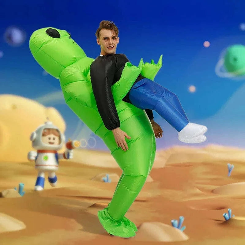 ET Alien Inflatable Costume for Adults and Kids-Adult Aliens / Review images