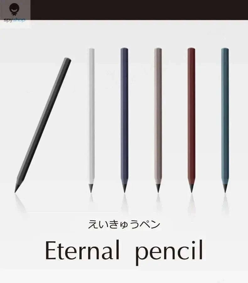 Eternal Metal Inkless Pen with Alloy Tip for Daily Writing-Brown