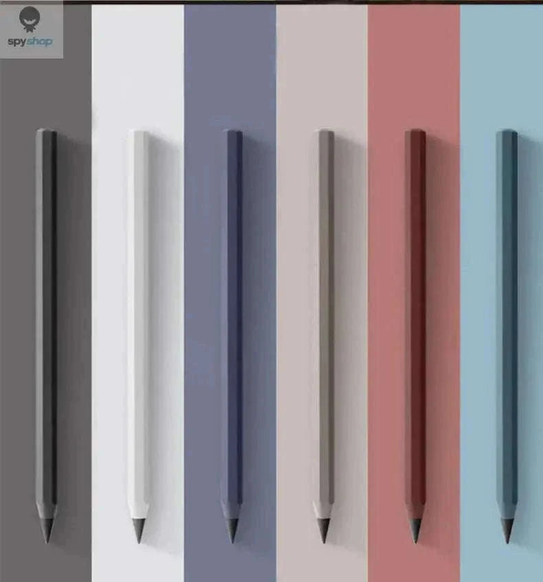 Eternal Metal Inkless Pen with Alloy Tip for Daily Writing-Brown