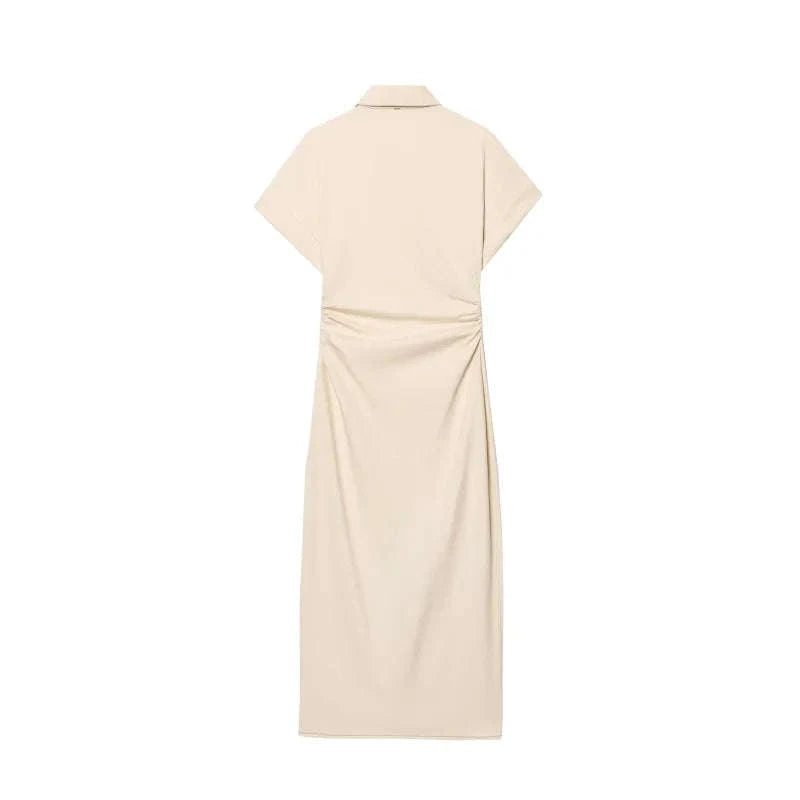 ETJ 2025 Spring Denim Dress-Navy Blue / L