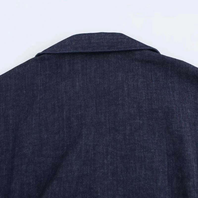 ETJ 2025 Spring Denim Dress-Navy Blue / L