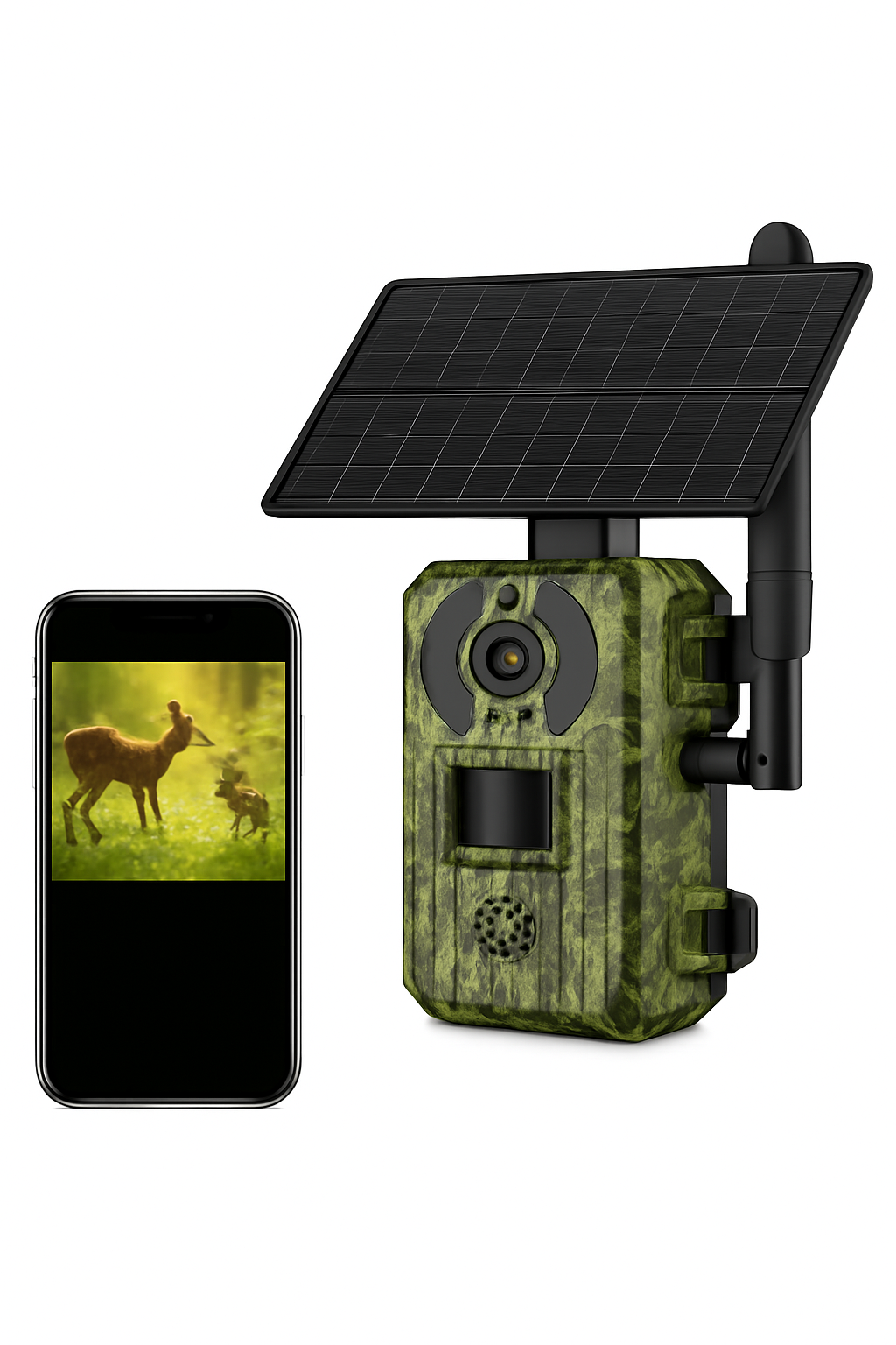 4G Cellular 2K Solar PIR Motion Activated Trail Camera IP66 Night Vision