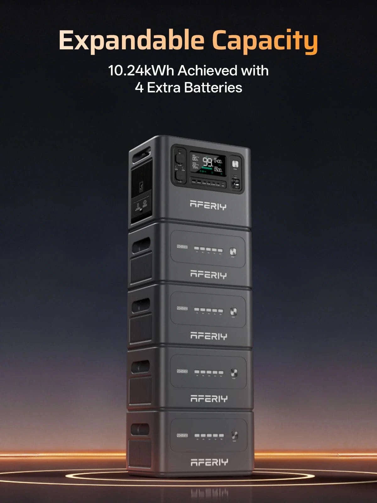 EU STOCK AFERIY P280 Portable Emergency Power Station 2800W 2048Wh LiFePO4 Solar Generator for Home Backup Outdoor Camping RV-AF-P280 / EU PLUG