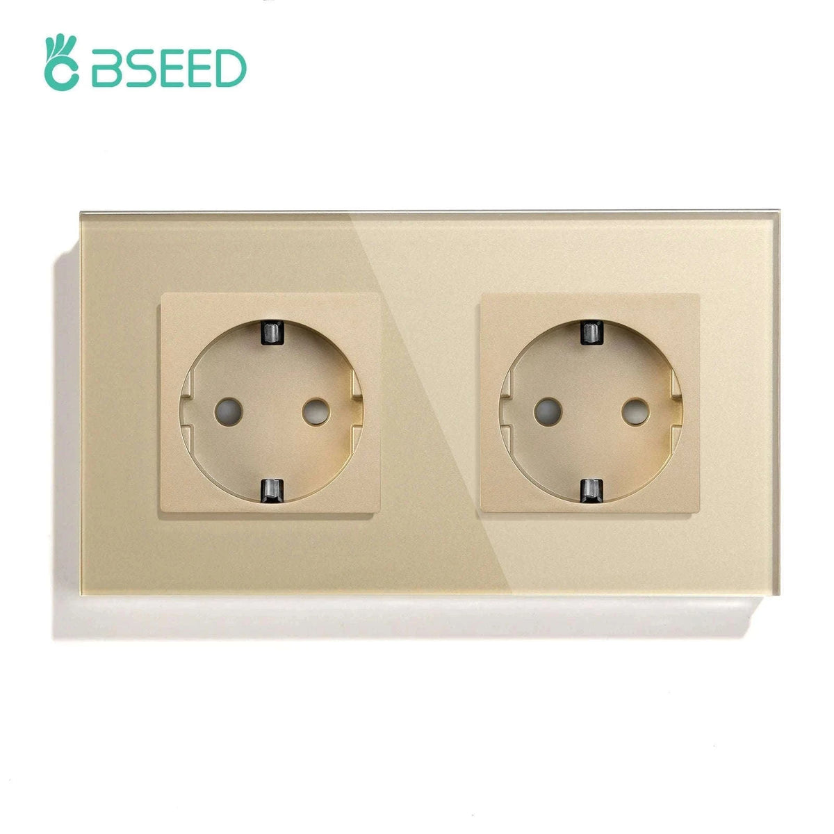 EU USB Wall Socket with USB-C and USB-A Ports-Type-C Double Black / CHINA
