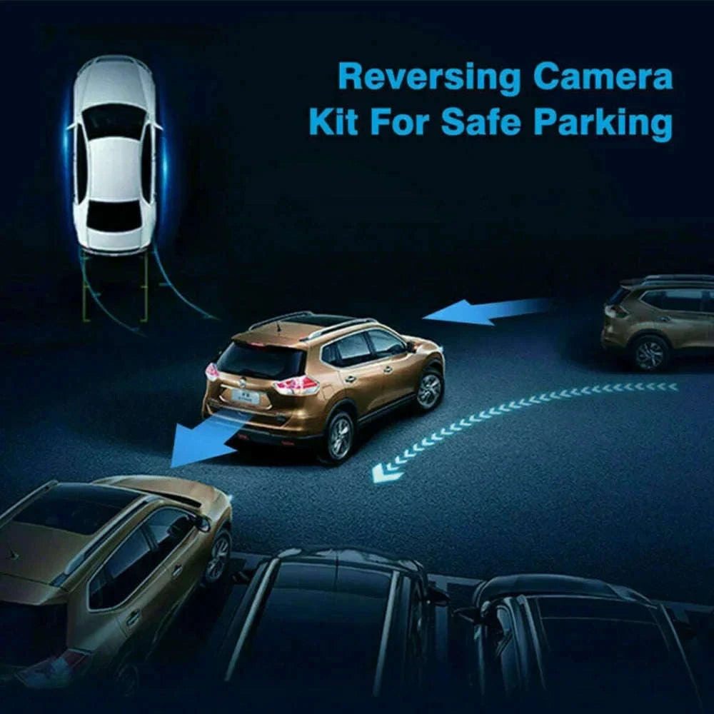 European License Plate Frame Backup Camera with Night Vision-4 LED