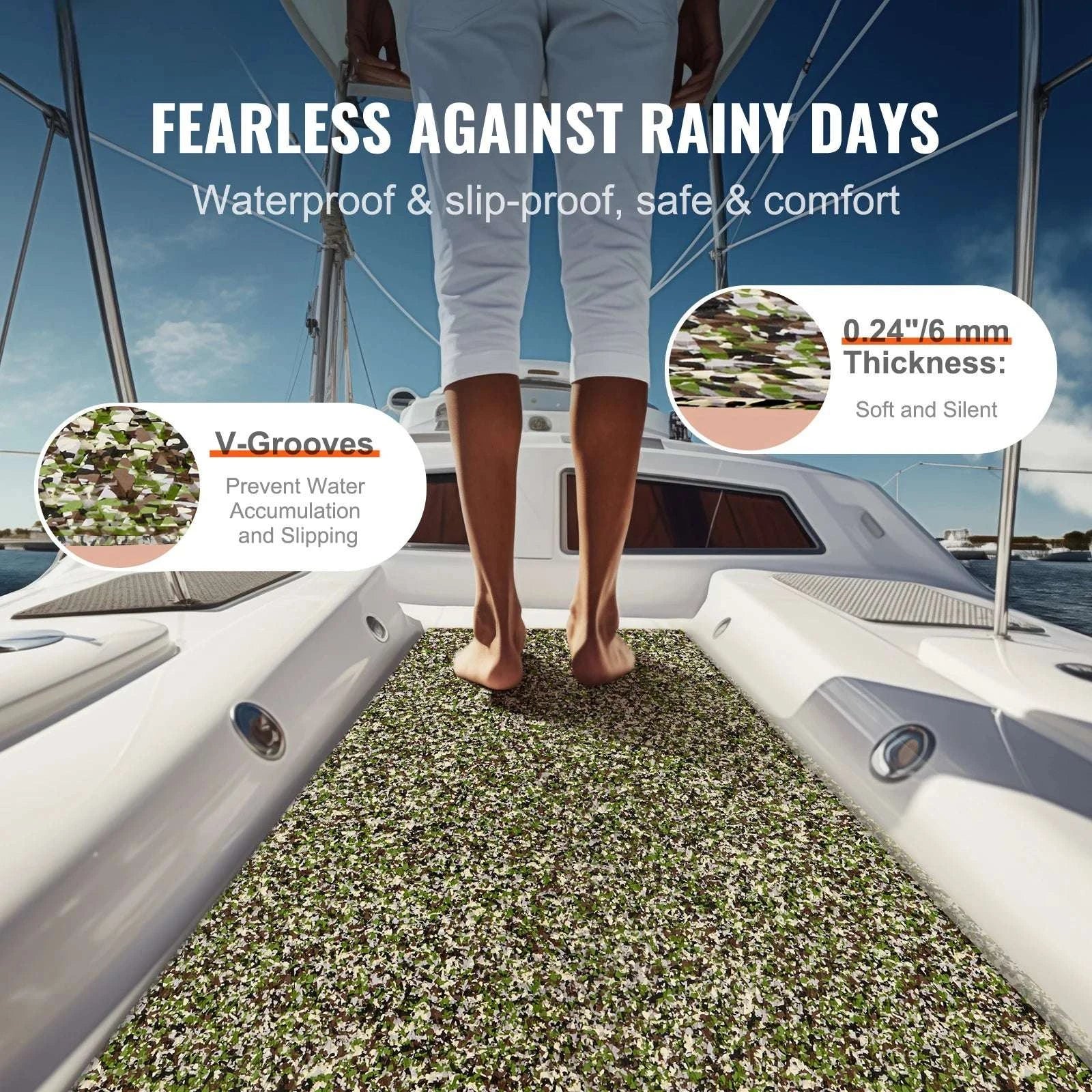 EVA Foam Boat Deck Flooring Non-Slip Self-Adhesive Marine Mat-Type 1 / france