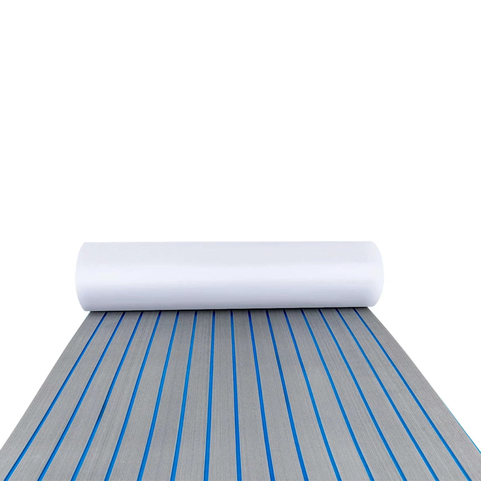 EVA Foam Faux Teak Boat Flooring Mat 240 x 90 cm-Blue / United States