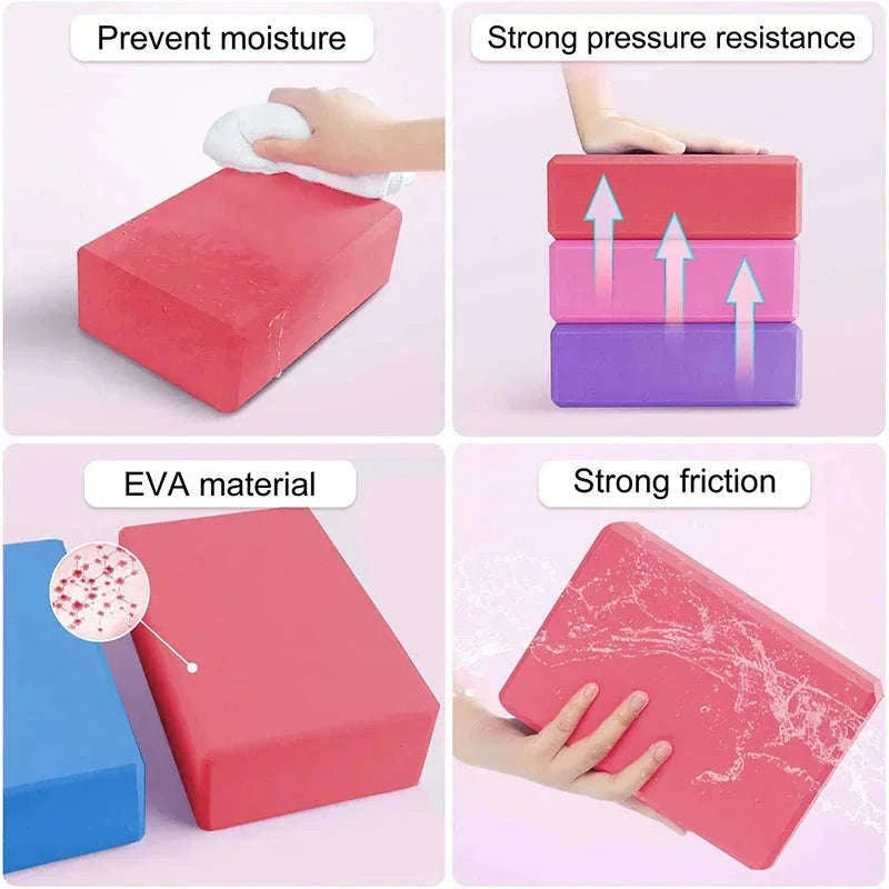 EVA Yoga Block for Stable, Supportive Training-PURPLE