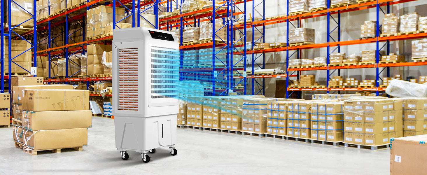 Evaporative Air Cooler with Oscillation, 3 Speeds & 12H Timer-100W 32CM 5gallon / United States