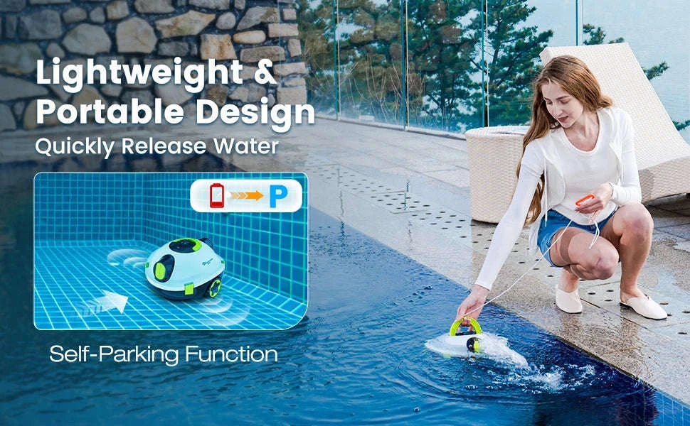 EVERCROSS BOT Y10 Pool Robot Floor Cleaner-Blue / GERMANY