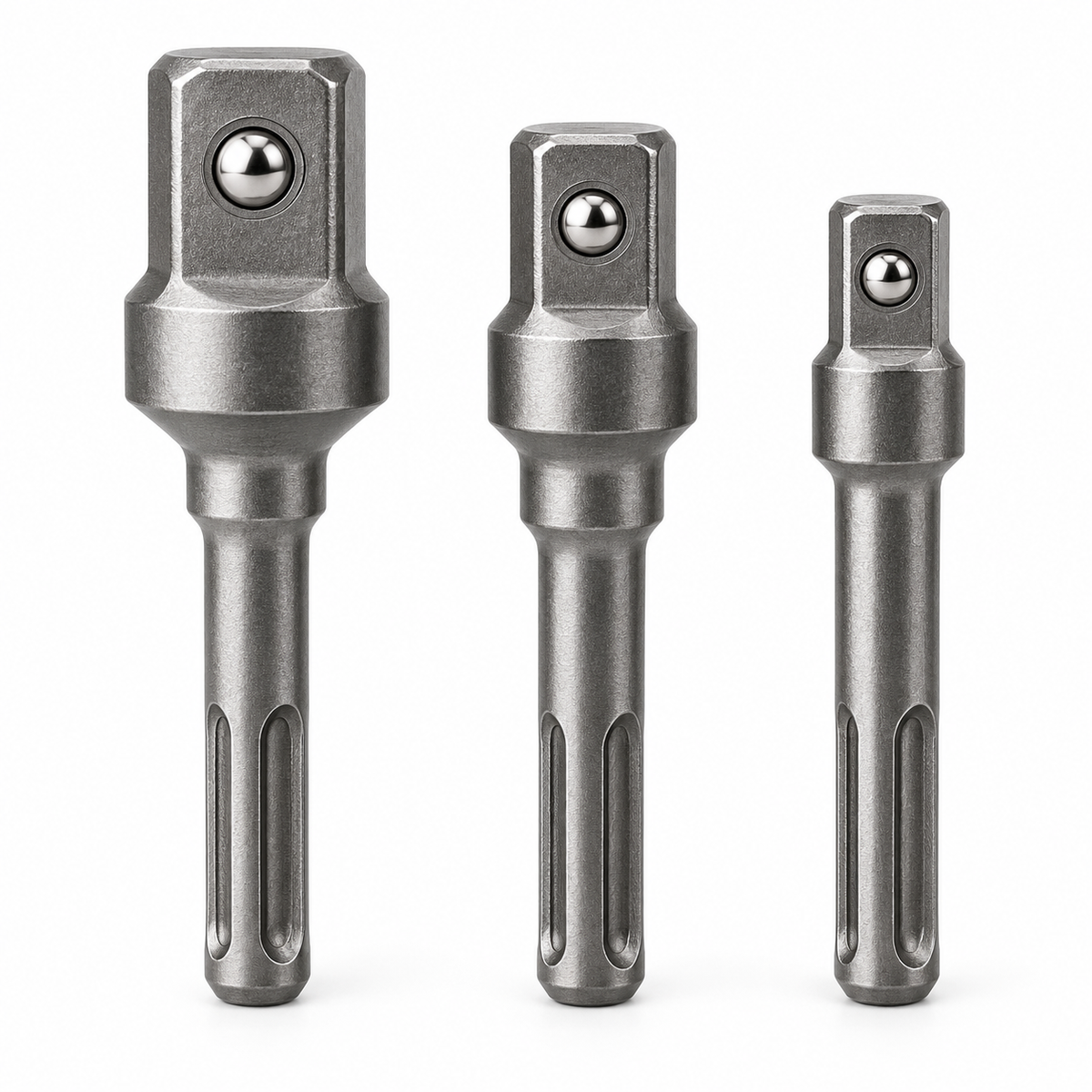 SDS Plus socket adapter set on white background