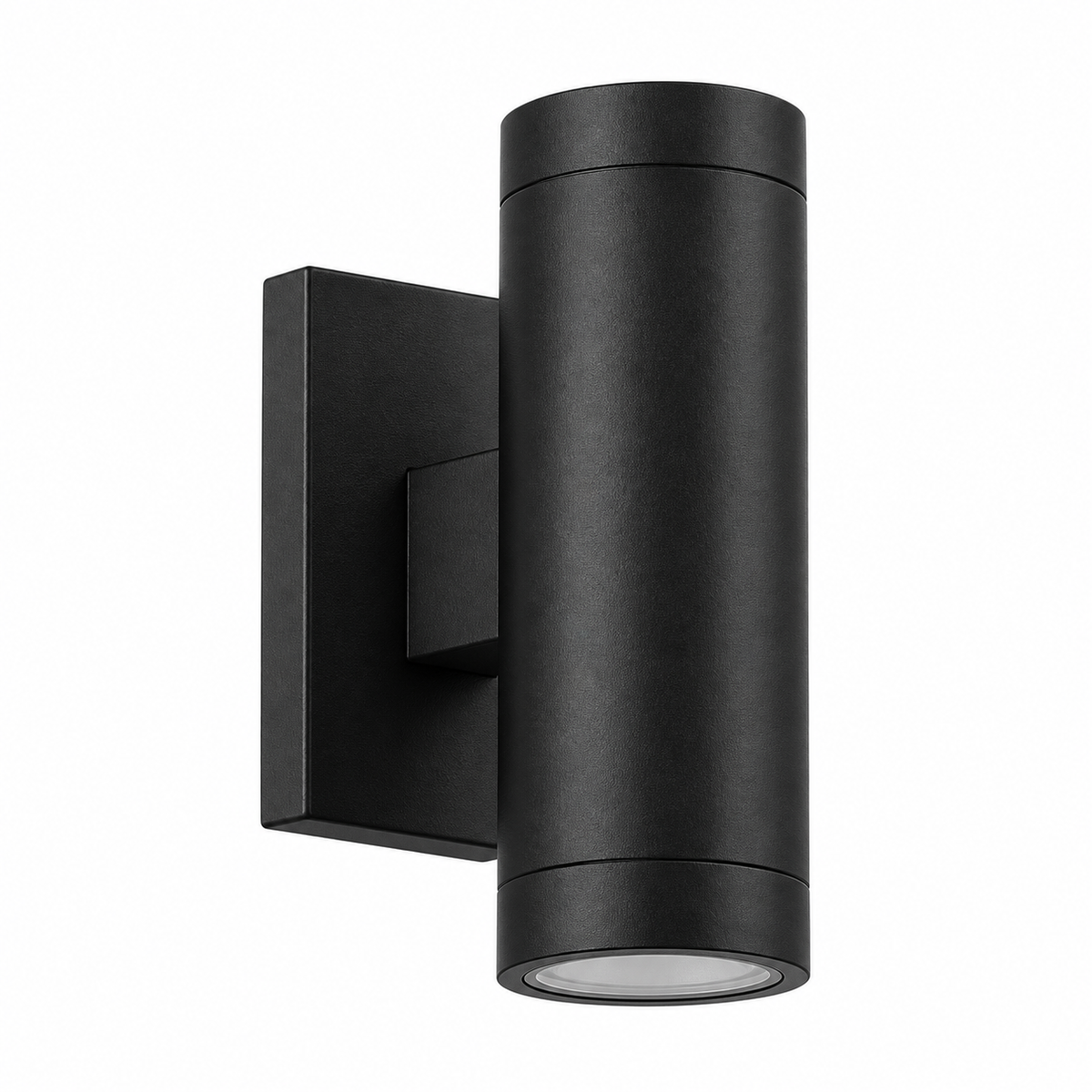 Outdoor LED wall light on white background