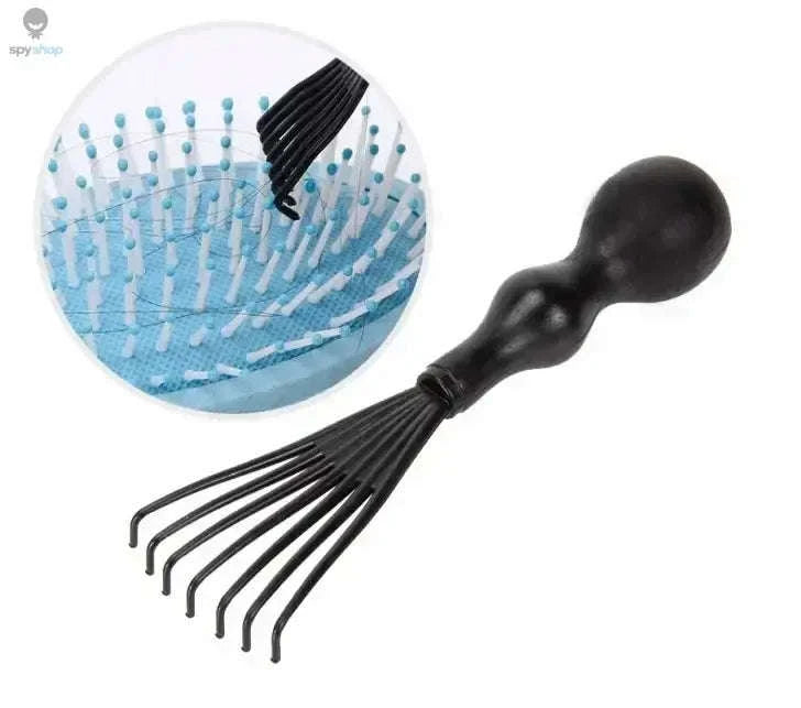 Exfoliating Hair Brush – Gentle Scalp Care and Easy Detangling for Wet & Curly Hair-Black-HuLQingJieZhua