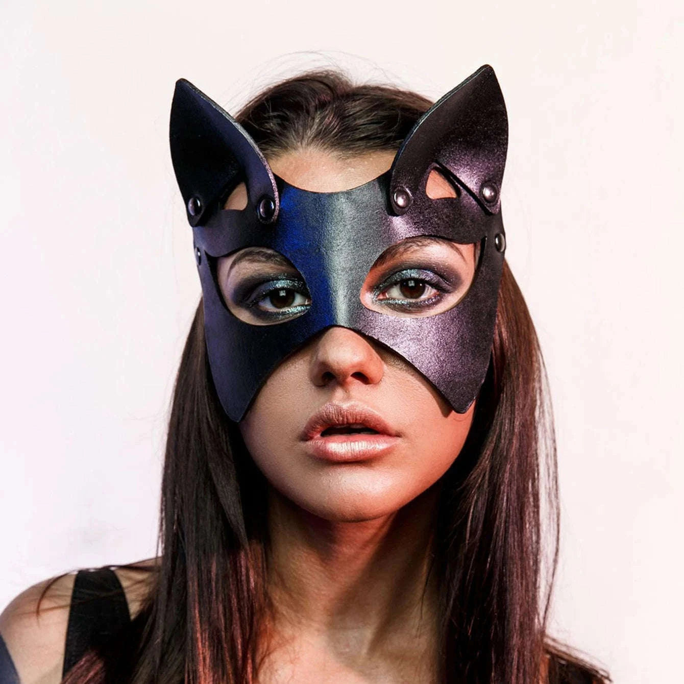 Exotic Leather Half Face Mask-9