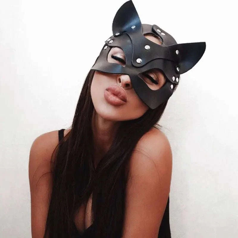 Exotic Leather Half Face Mask-9