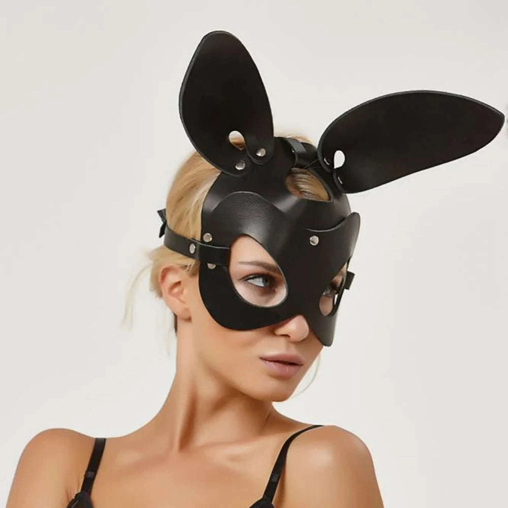 Exotic Leather Half Face Mask-9