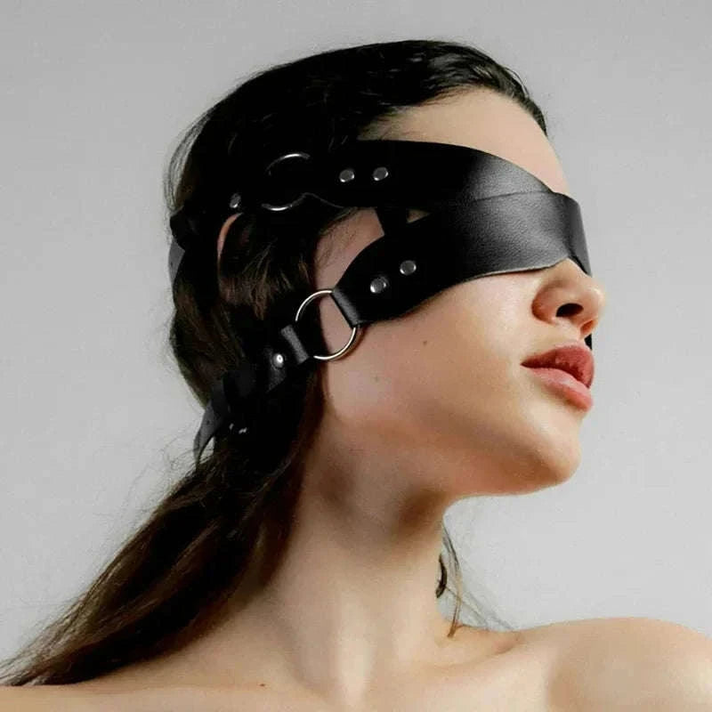 Exotic Leather Half Face Mask-9
