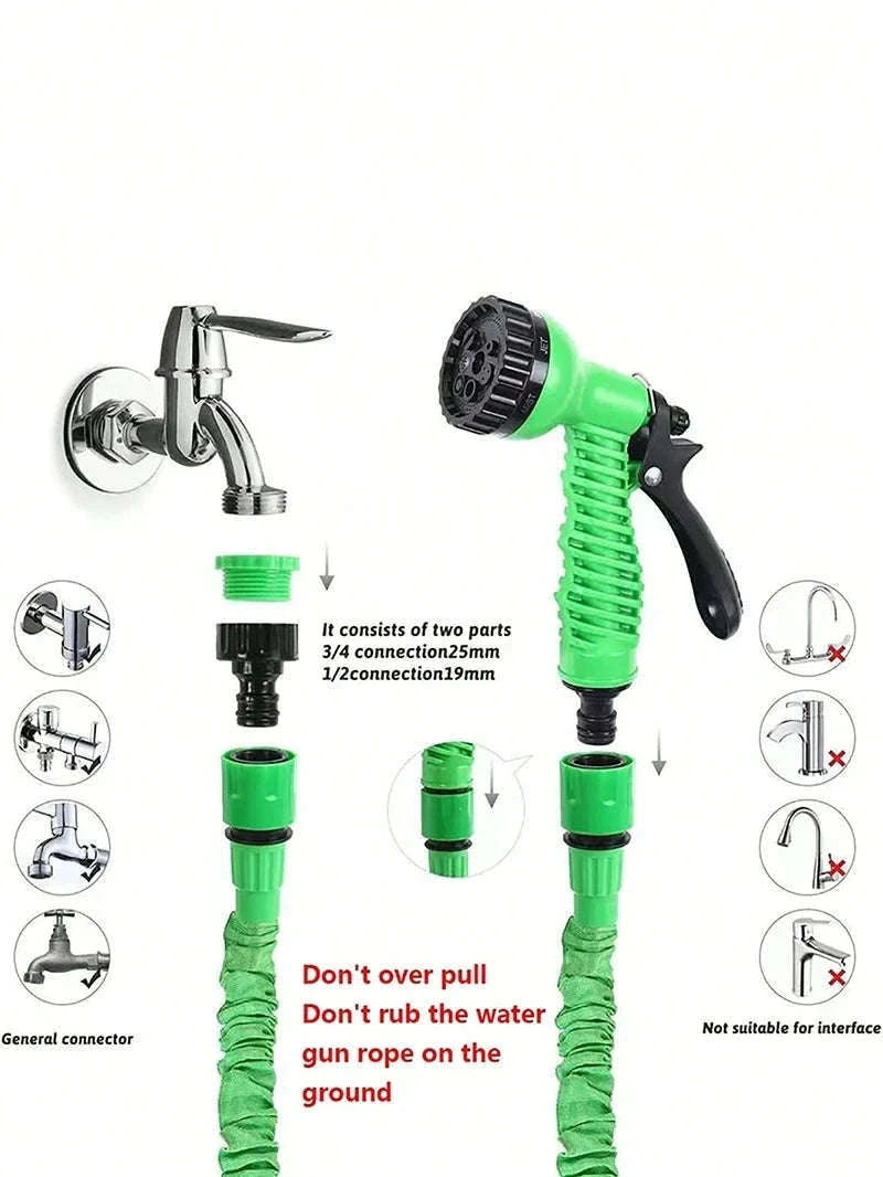Expandable Magic Hose for Easier Home, Garden, and Car Care-Green / 25ft