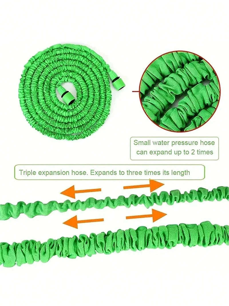 Expandable Magic Hose for Home & Garden Watering-Green / 25ft