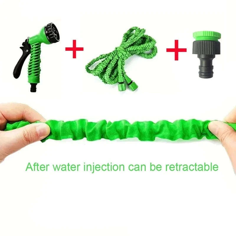 Expandable Magic Hose for Home & Garden Watering-Green / 25ft