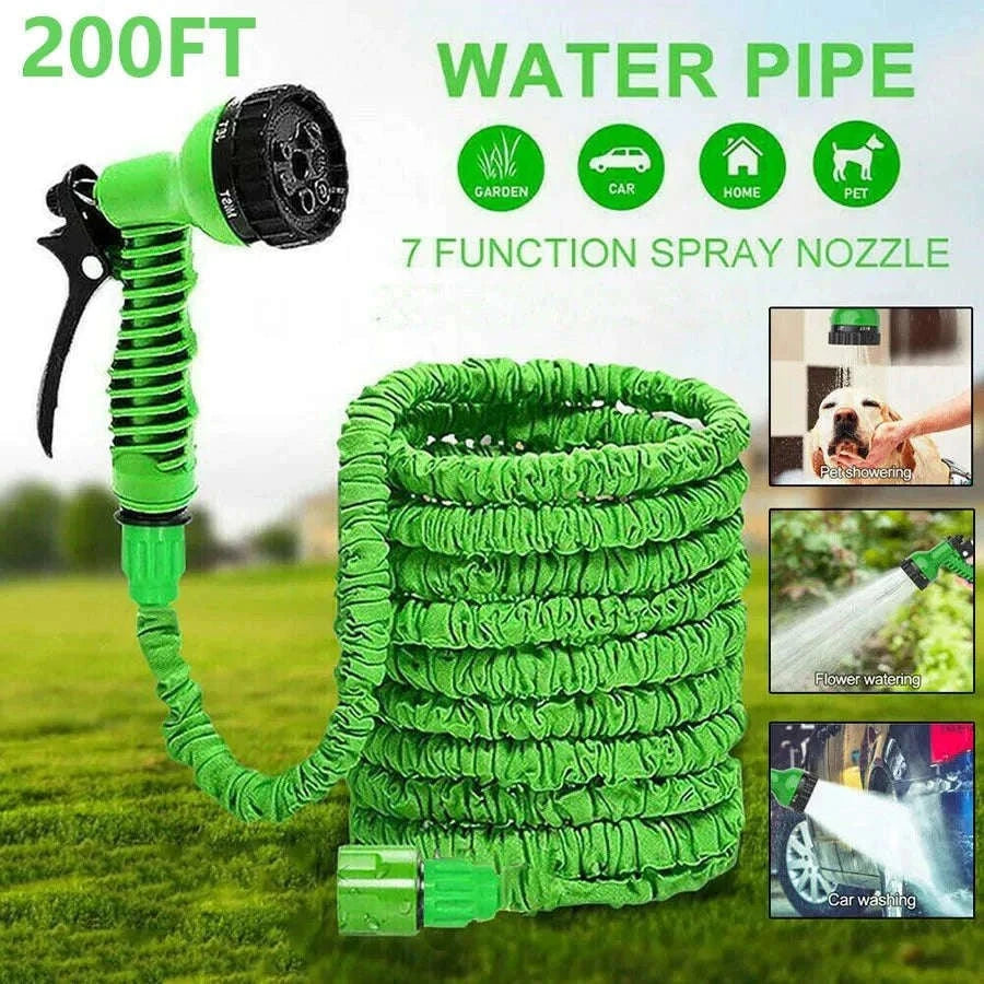 Expandable Magic Hose for Home & Garden Watering-Green / 25ft