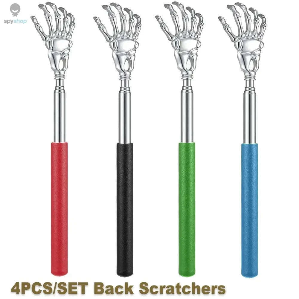 Extendable Stainless Steel Back Scratcher for Quick Relief-BALCK