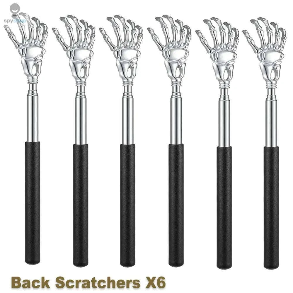 Extendable Stainless Steel Back Scratcher for Quick Relief-BALCK