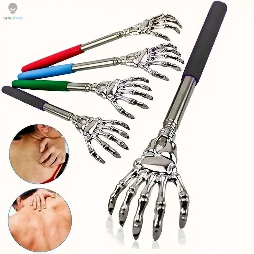 Extendable Stainless Steel Back Scratcher for Quick Relief-BALCK