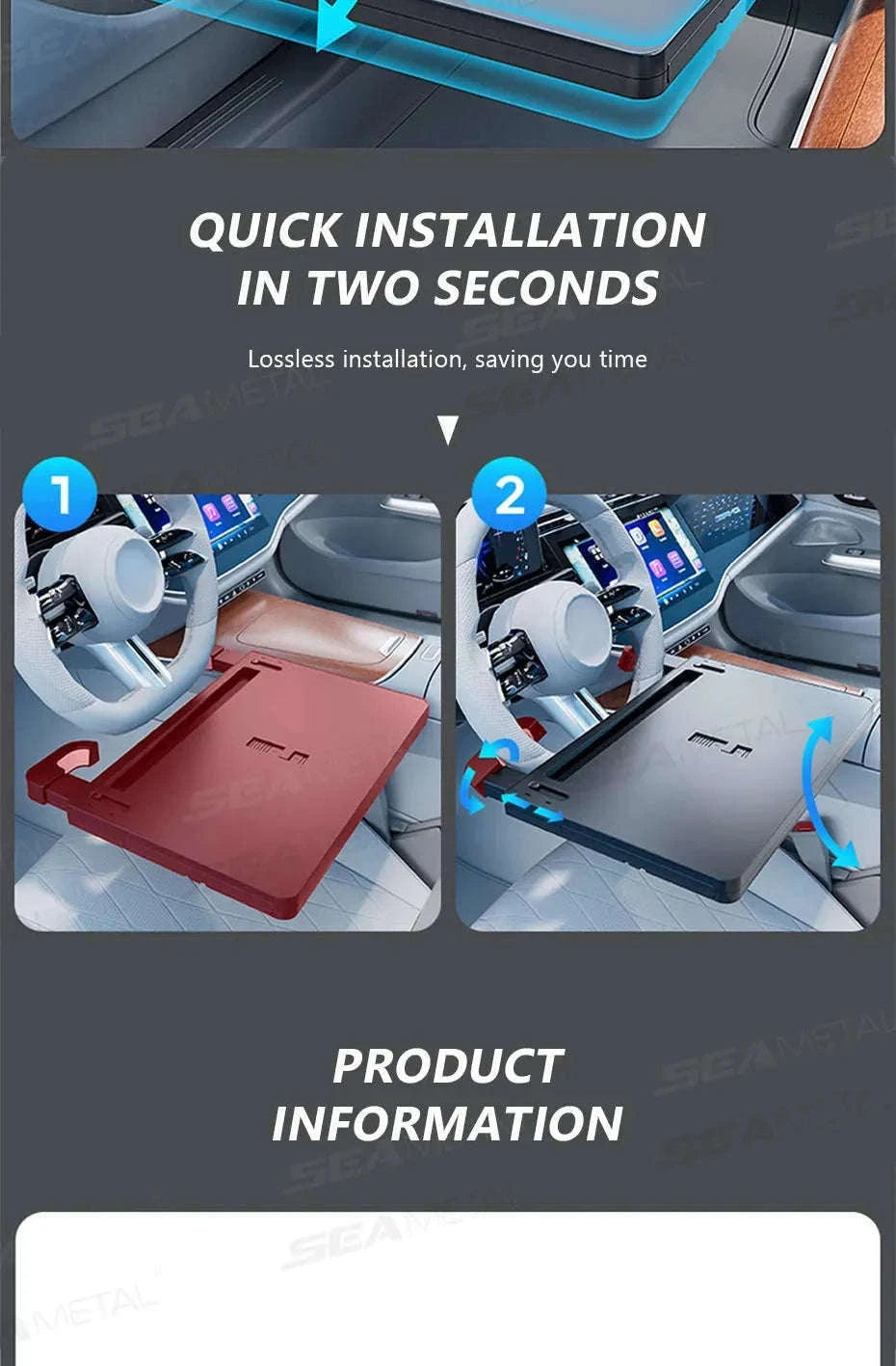 Extendable Steering Wheel Tray for Car-1pc