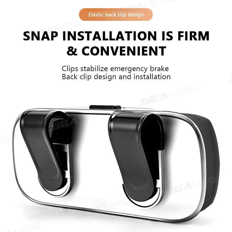 Extra-Large Car Glasses Case for Sun Visor-Brown 1pc