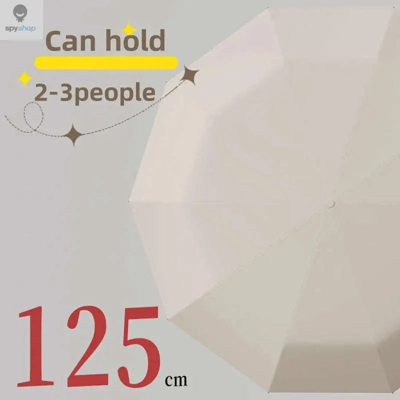 Extra-Large Windproof Umbrella – Wide Coverage, UV Protection, Automatic Open-Close-125Haze Blue