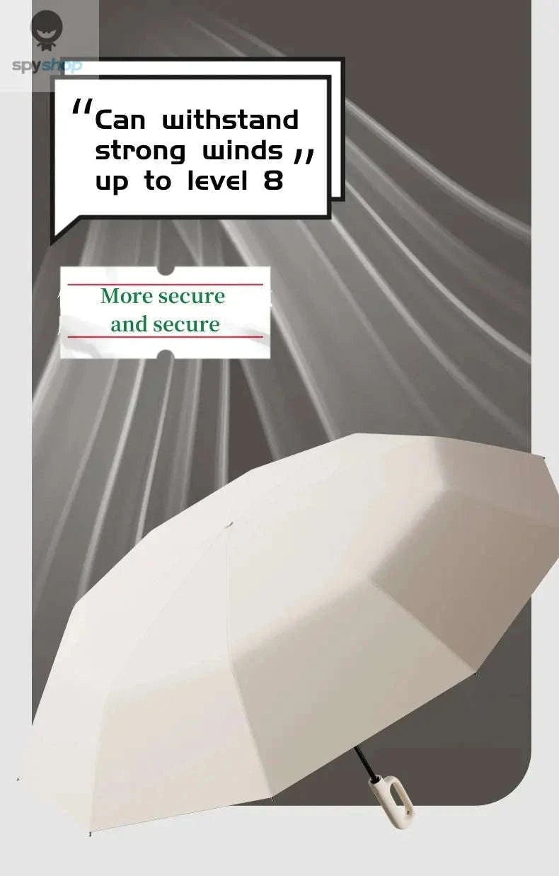 Extra-Large Windproof Umbrella – Wide Coverage, UV Protection, Automatic Open-Close-125Haze Blue