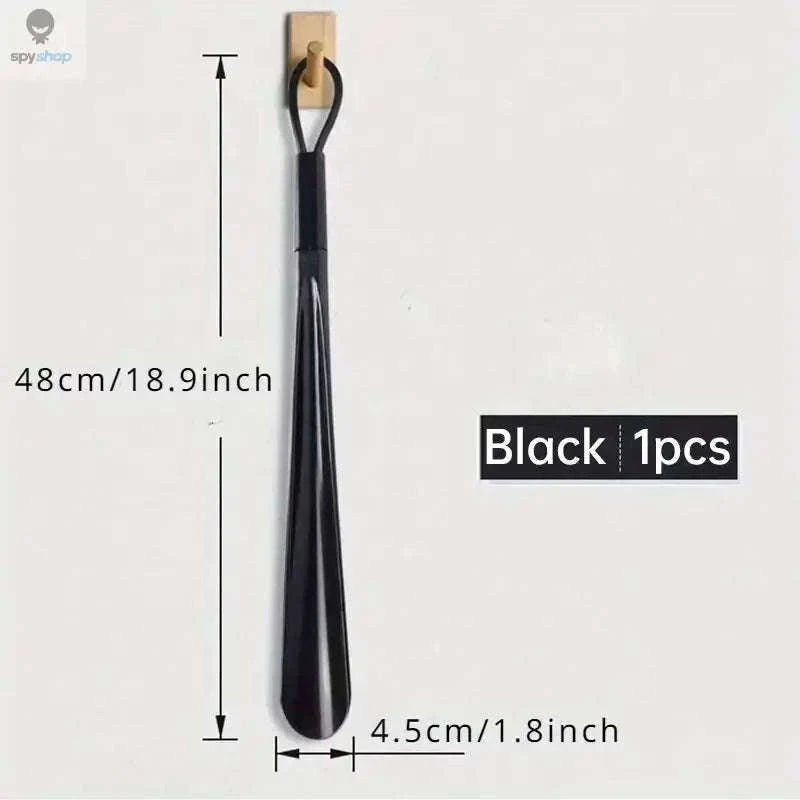 Extra Long Flexible Shoe Horn for Easy, Comfortable Shoe Entry-black