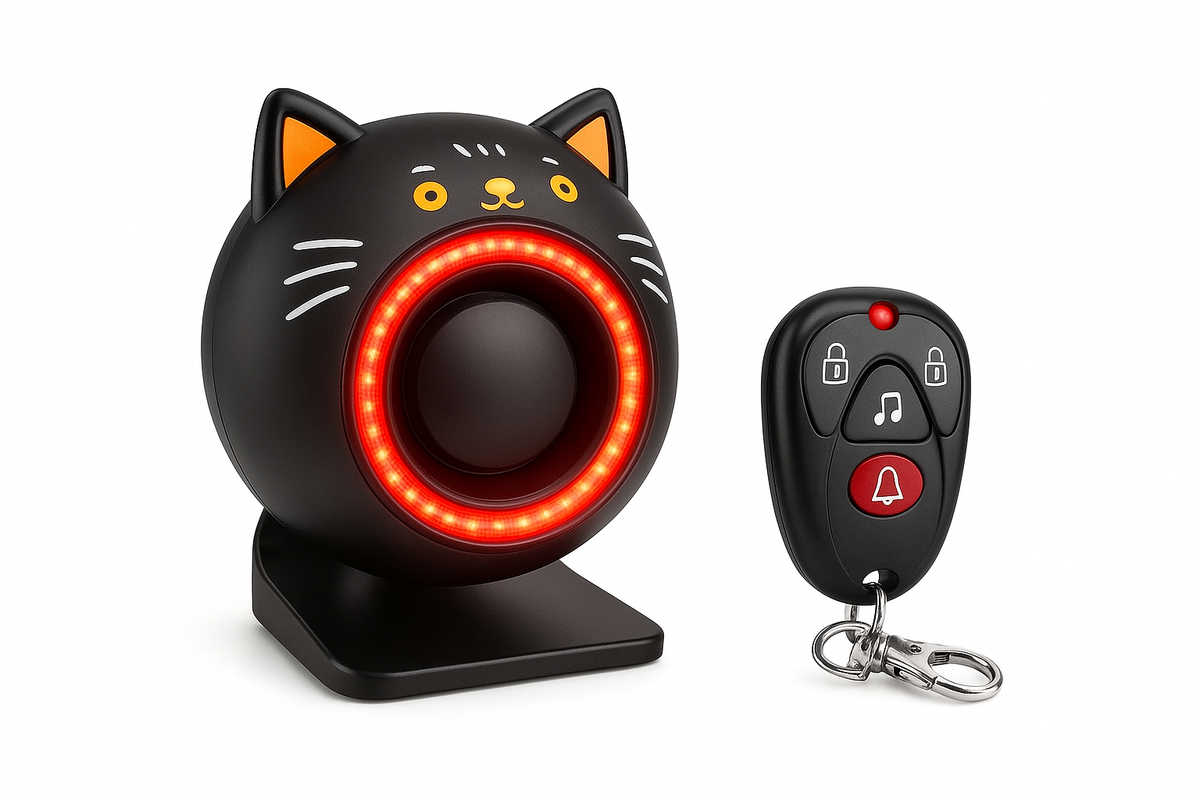 Extractme allarme auto wireless 120dB, sistema di protezione veicolo, dispositivo a 3 livelli di sensibilità, sistema di allarme per veicoli, accessori auto