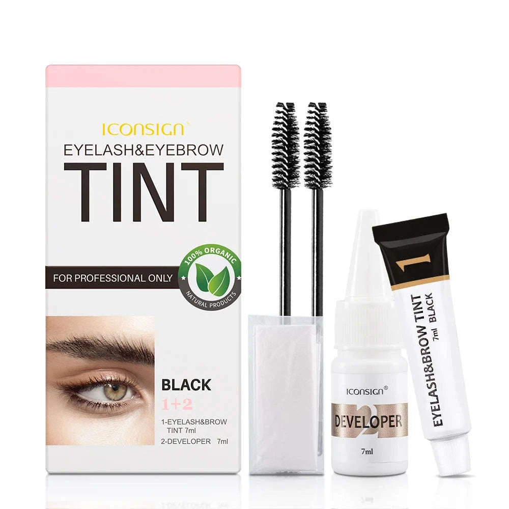 Eyelash & Eyebrow Tint Kit – Long-Lasting Brow and Lash Dye-Coffee / United States
