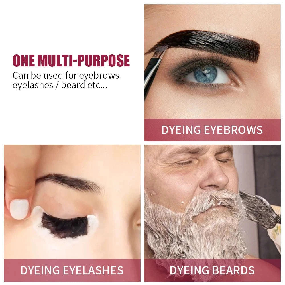 Eyelash & Eyebrow Tint Kit – Long-Lasting Brow and Lash Dye-Coffee / United States