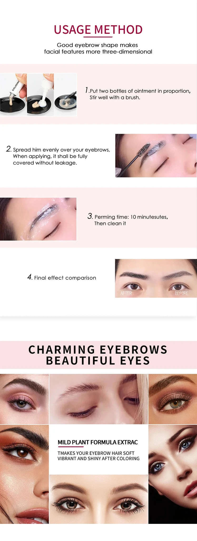 Eyelash & Eyebrow Tint Kit – Long-Lasting Brow and Lash Dye-Coffee / United States