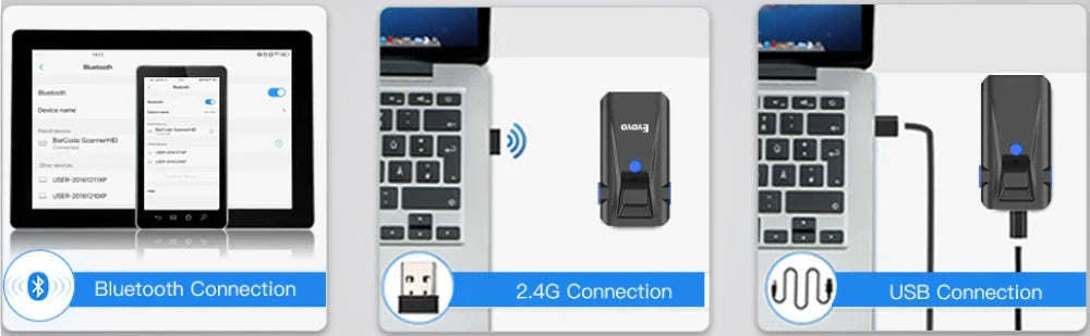 Eyoyo 2D Phone Back Clip Bluetooth Barcode Scanner-Default Title