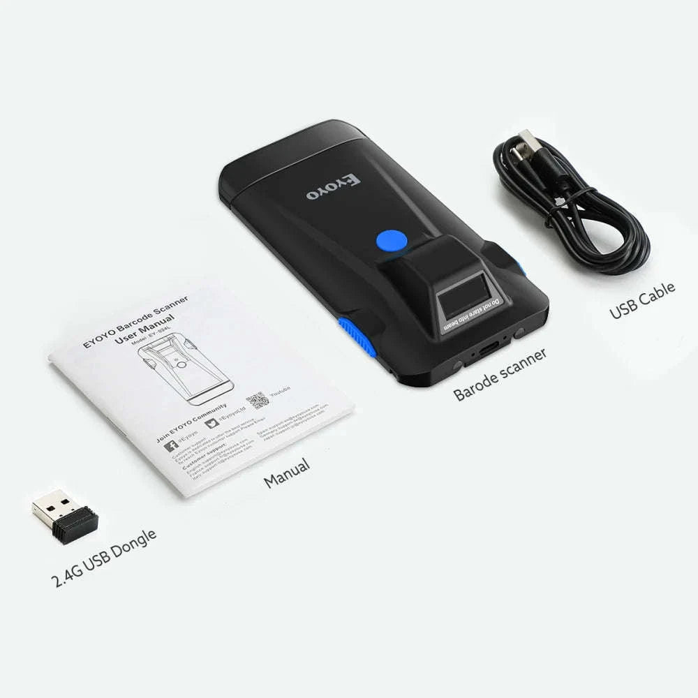 Eyoyo 2D Phone Back Clip Bluetooth Barcode Scanner-Default Title