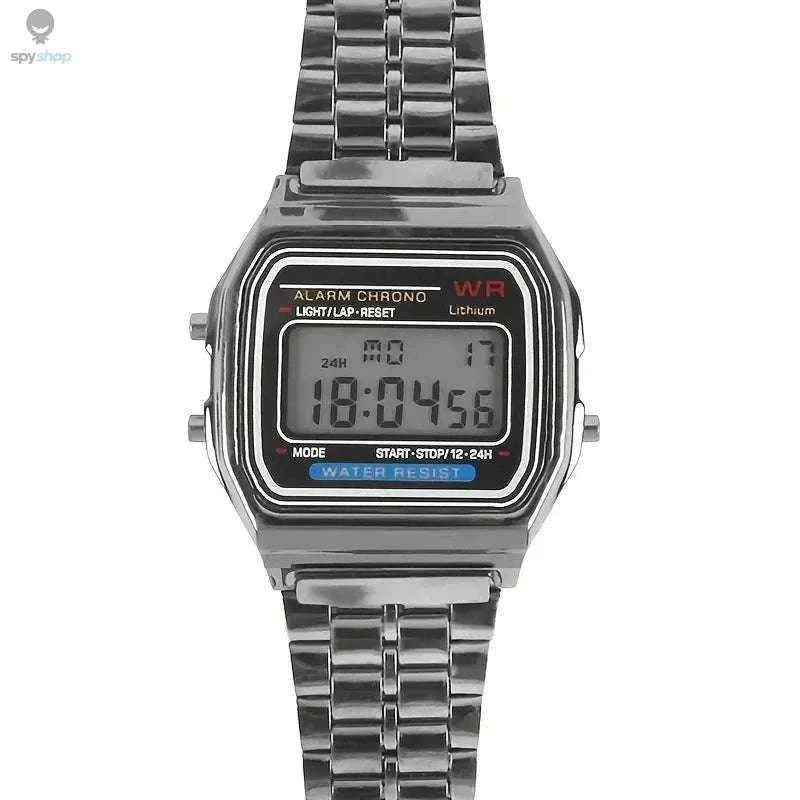 F91W Steel Band LED Digital Sports Watch – Sleek Style and Everyday Function-