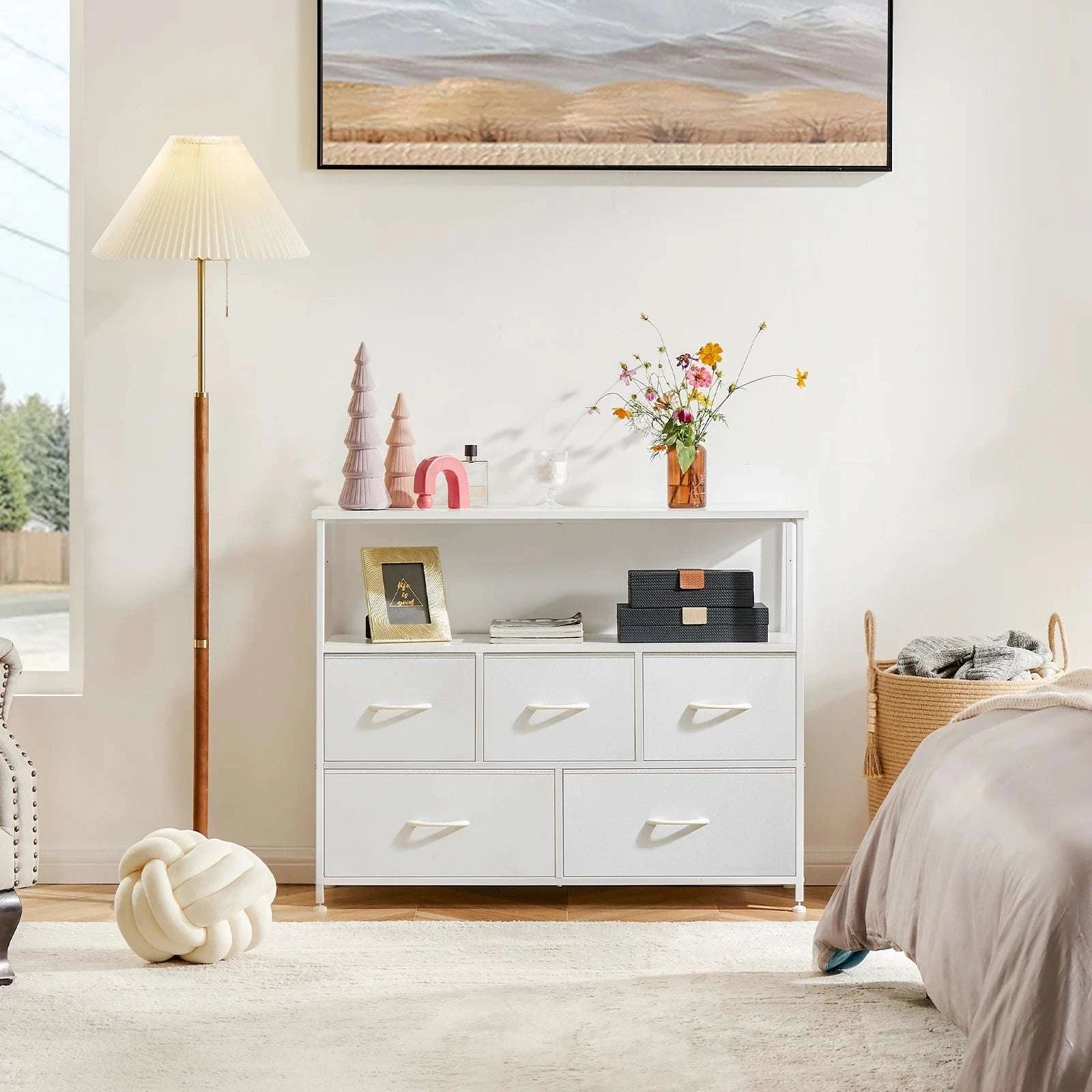 Fabric Drawer Dresser with 5/7/10 Drawers Bedroom Storage Unit-7 Drawers / United States