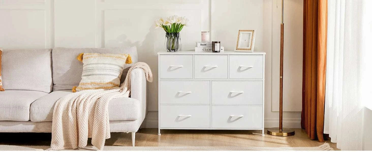 Fabric Drawer Dresser with 5/7/10 Drawers Bedroom Storage Unit-7 Drawers / United States