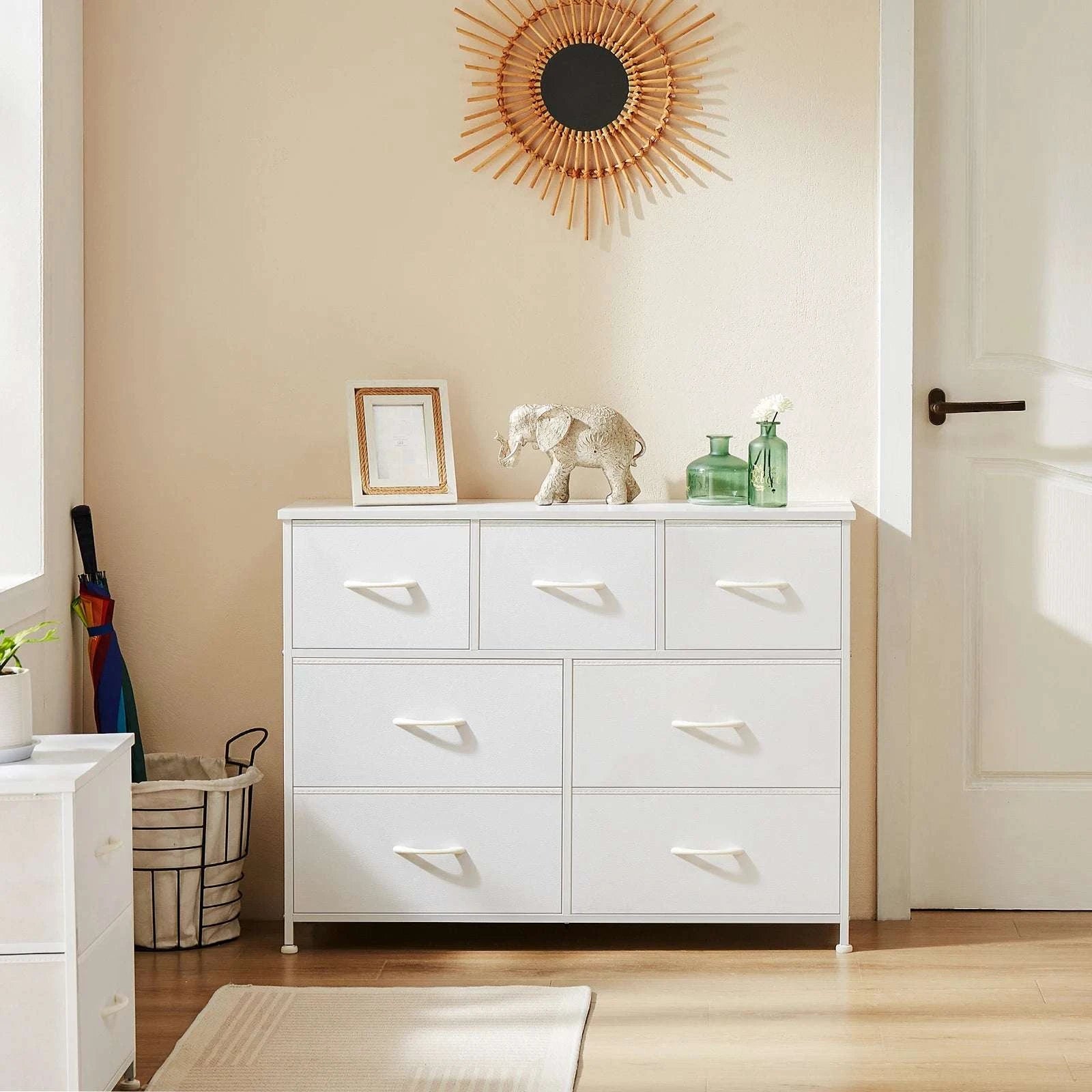 Fabric Drawer Dresser with 5/7/10 Drawers Bedroom Storage Unit-7 Drawers / United States