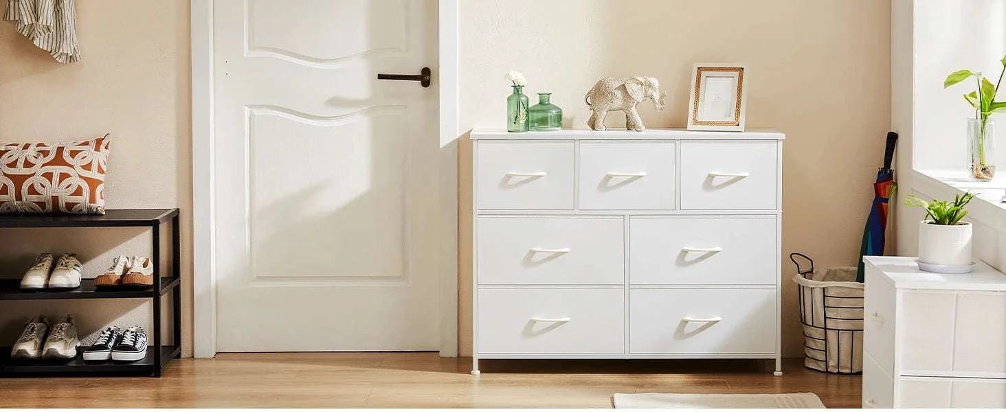 Fabric Drawer Dresser with 5/7/10 Drawers Bedroom Storage Unit-7 Drawers / United States
