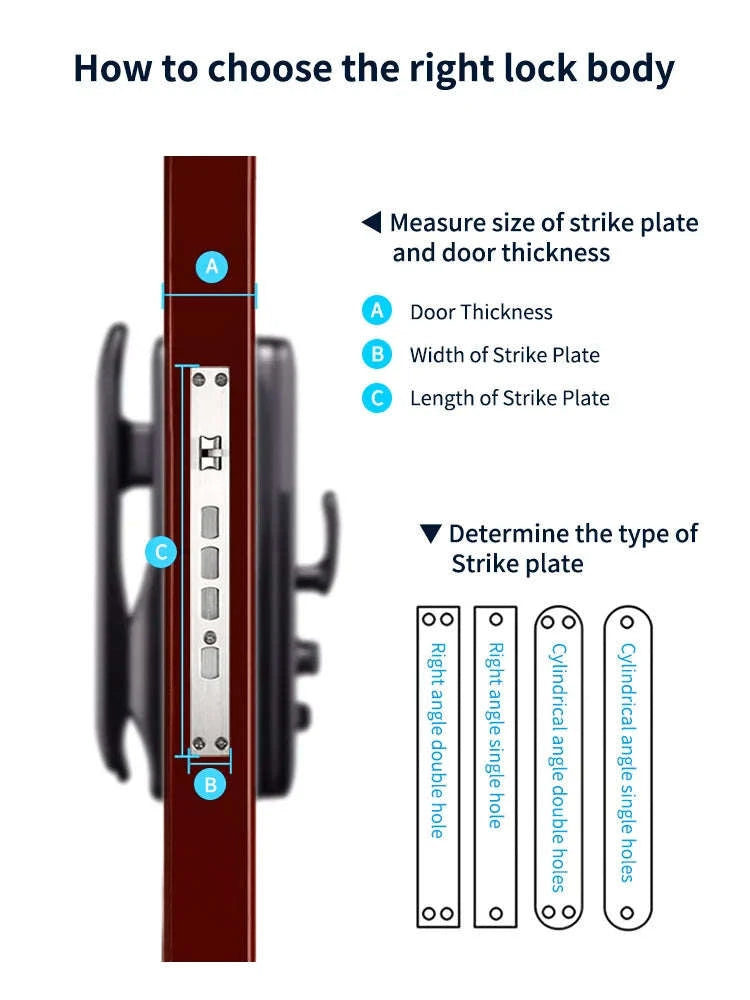 Face Recognition Digital Door Lock with Camera, Fingerprint & Keyless Entry-D14P 30280 S-C D-H / United States / Wishome app version
