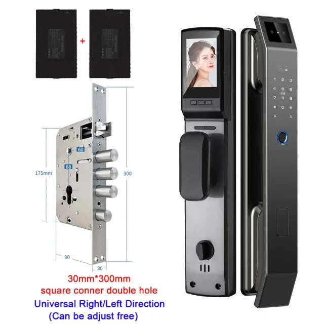 Face Recognition Digital Door Lock with Camera, Fingerprint & Keyless Entry-D14P 30280 S-C D-H / United States / Wishome app version