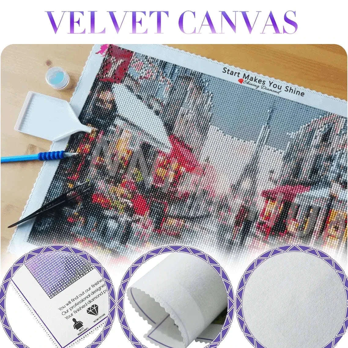Fairy Dust Diamond Painting Kit for Sparkling Handmade Art-HKQTA35-9 / AB FD Square 40x50cm