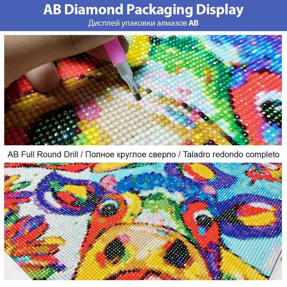 Fairy Dust Diamond Painting Kit-HKQTA35-9 / AB FD Square 40x50cm
