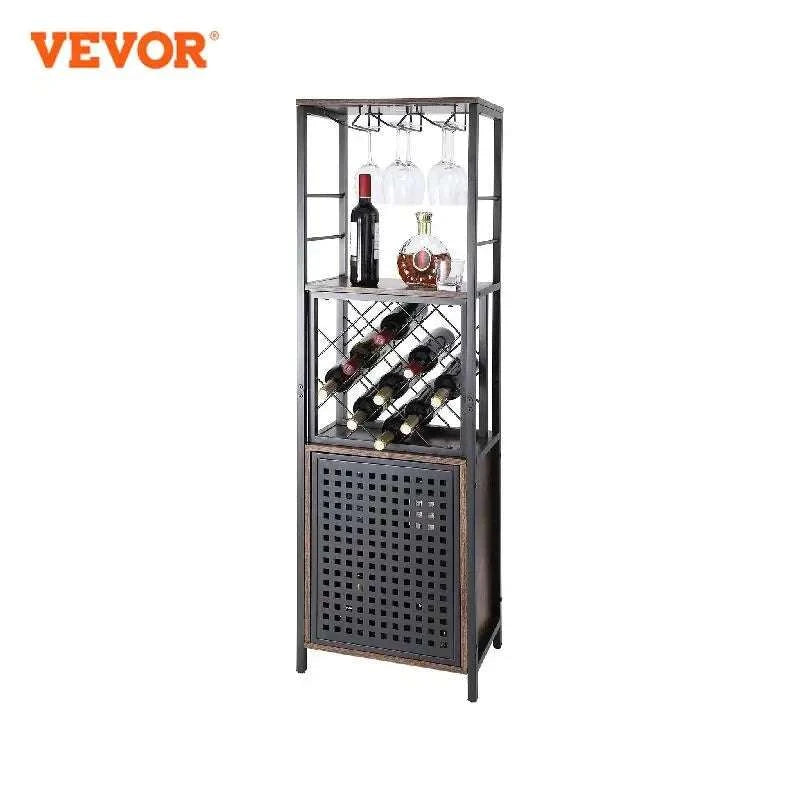 Farmhouse Wine Bar Cabinet with Glass Rack, 13 Bottle Storage-39.4x34x15.7inch / spain