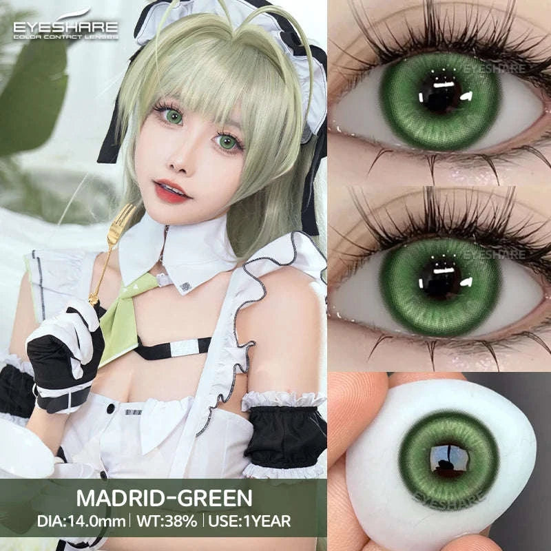 Fashion Colored Contact Lenses for Stunning Eye Effects-MONTREUX-GRAY / China Mainland / 0